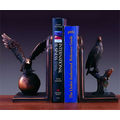 Literary Vigilance Bookends (Set of 2 pieces). 8"h x 9"w.